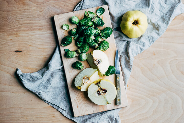 maple roasted brussels sprout and quince salad // brooklyn supper