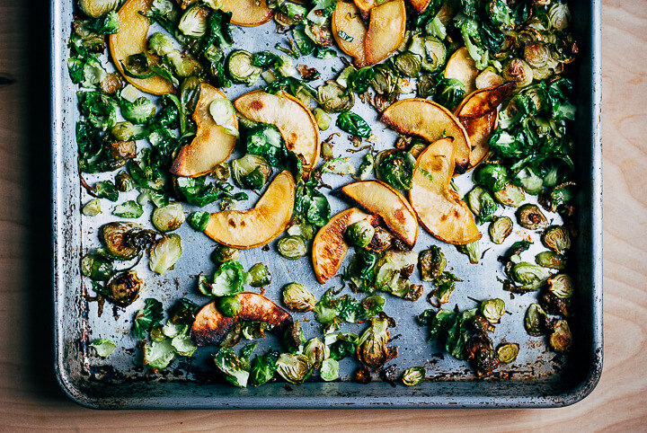 maple roasted brussels sprout and quince salad // brooklyn supper