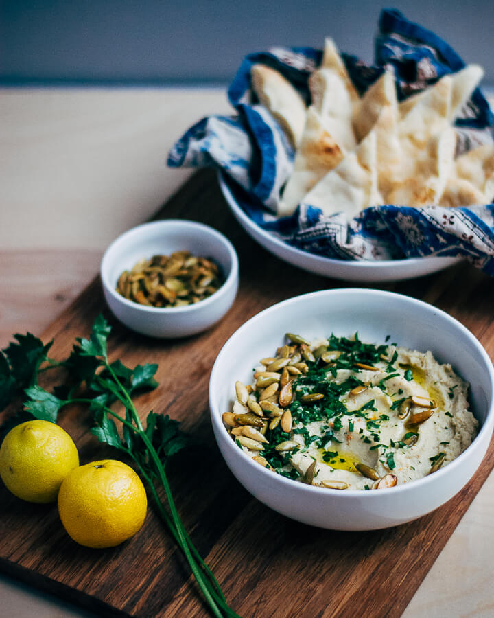 roasted cauliflower and garlic dip // brooklyn supper