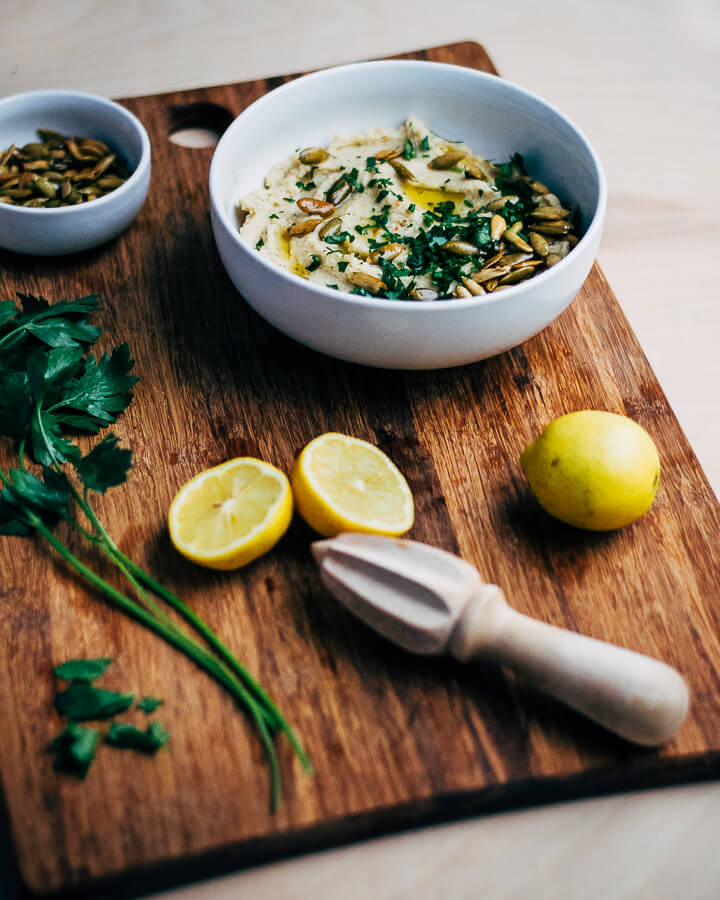 roasted cauliflower and garlic dip // brooklyn supper