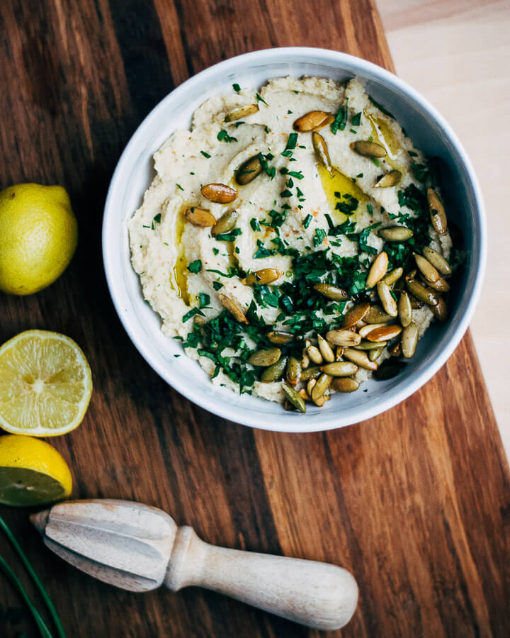 roasted cauliflower and garlic dip // brooklyn supper