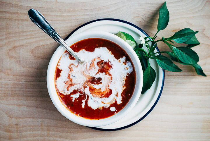 roasted red pepper and tomato soup // brooklyn supper