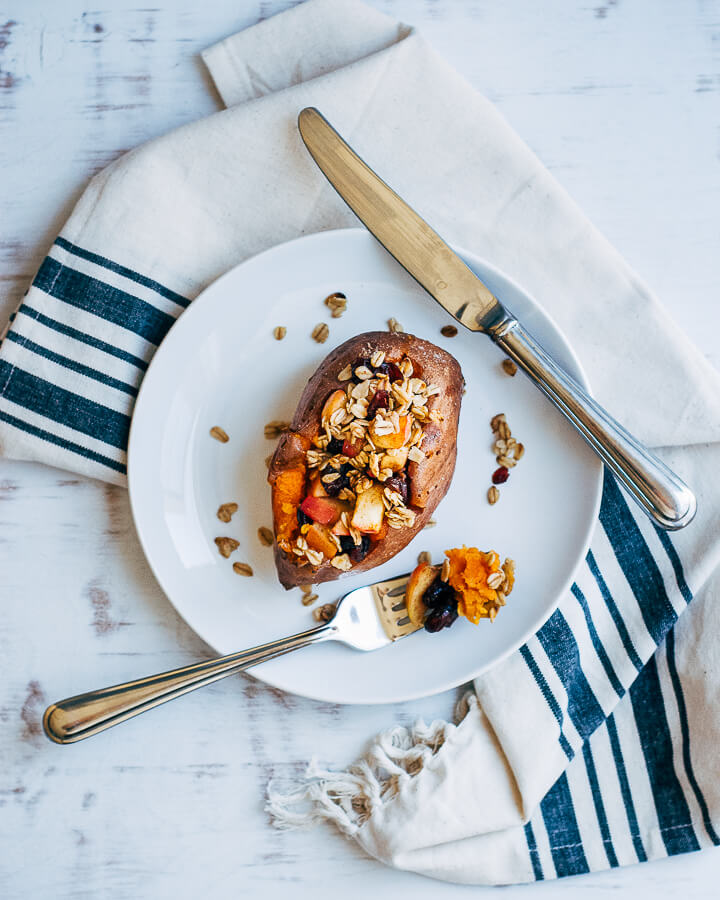 apple cranberry loaded sweet potatoes // brooklyn supper