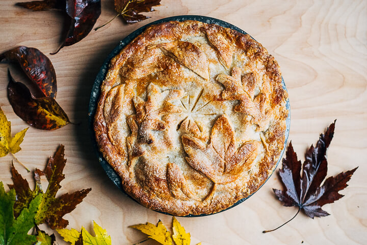 asian pear and apple pie with leafy crust // brooklyn supper