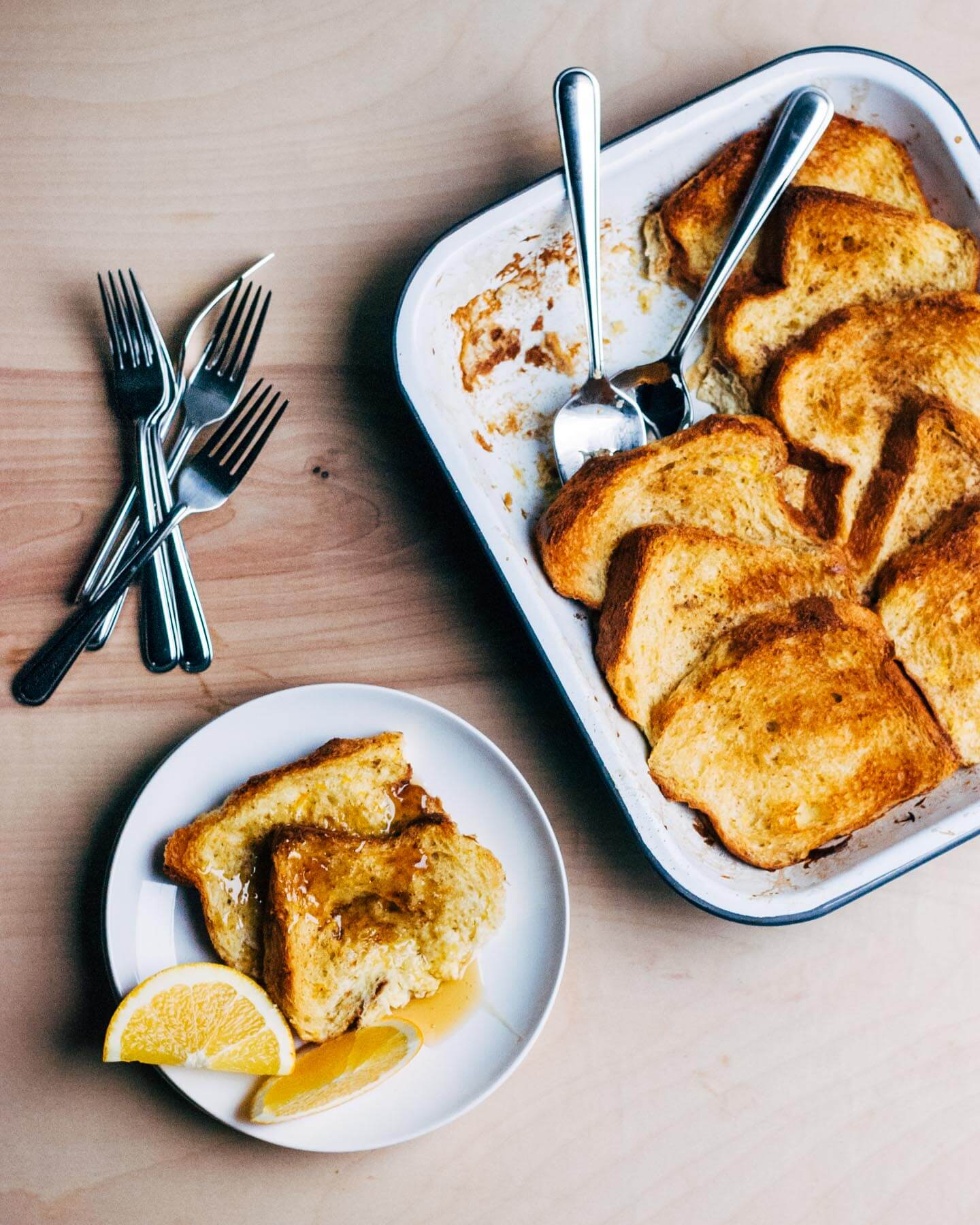 cinnamon orange baked french toast // brooklyn supper