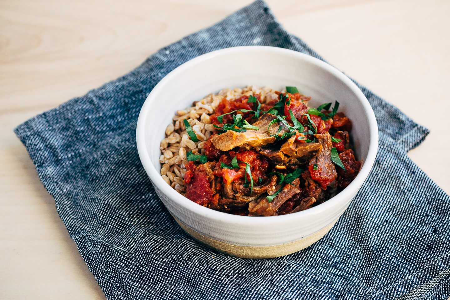 oven-braised beef brisket in tomatoes // brooklyn supper