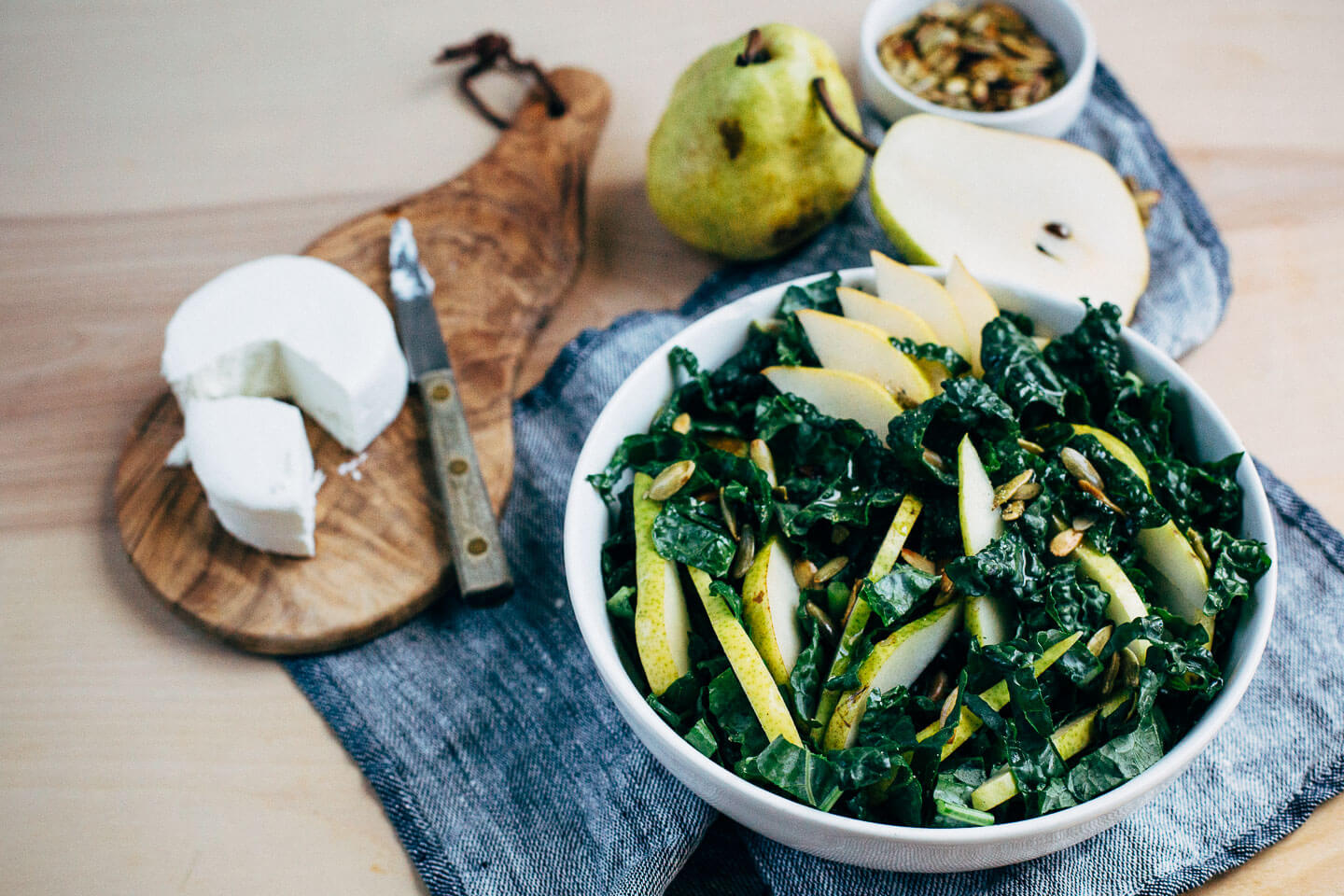 kale salad with pears // brooklyn supper