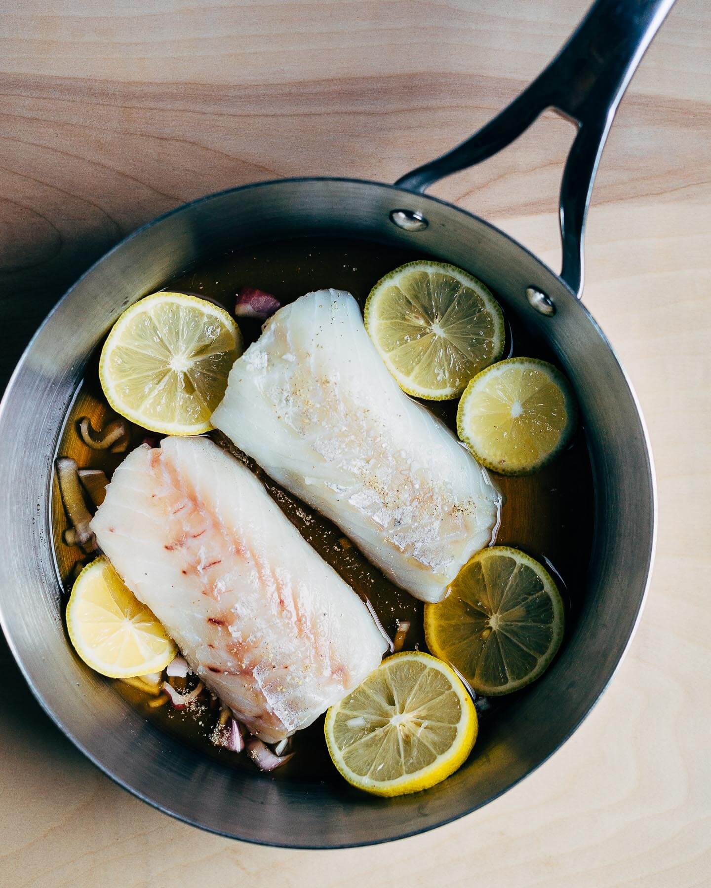 poached cod with rutabaga puree and watercress // brooklyn supper