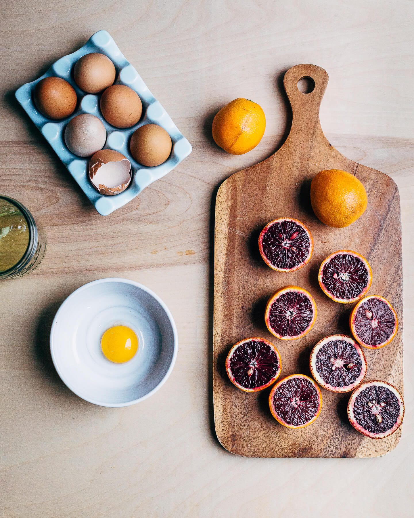 overnight waffles with blood orange curd // brooklyn supper