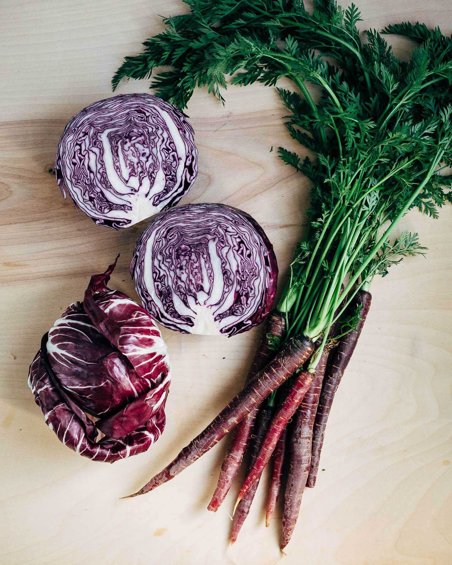 purple slaw with turmeric orange vinaigrette // brooklyn supper