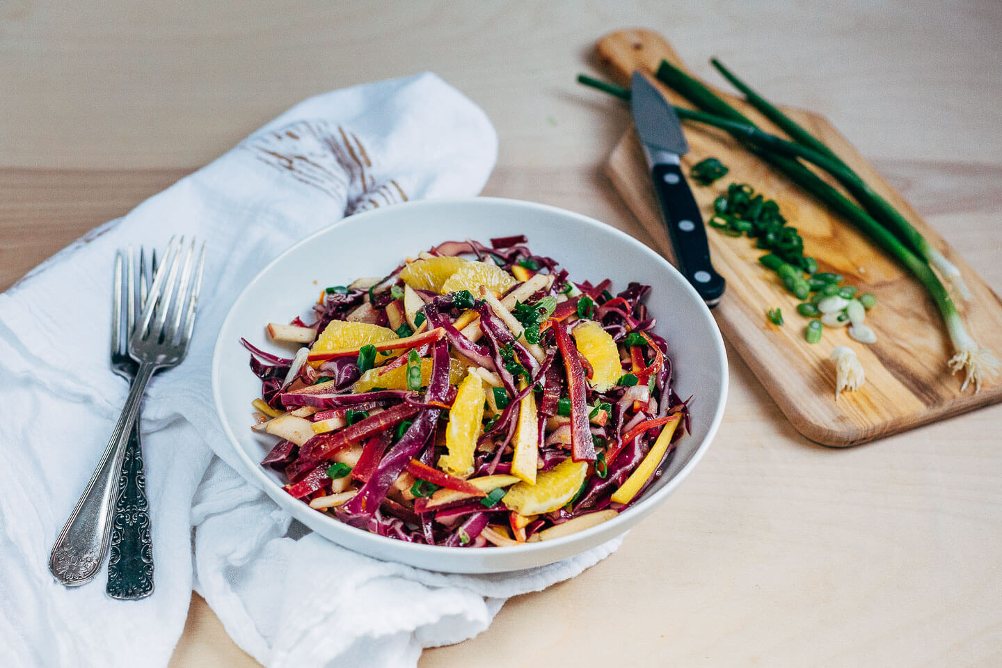 purple slaw with turmeric orange vinaigrette // brooklyn supper