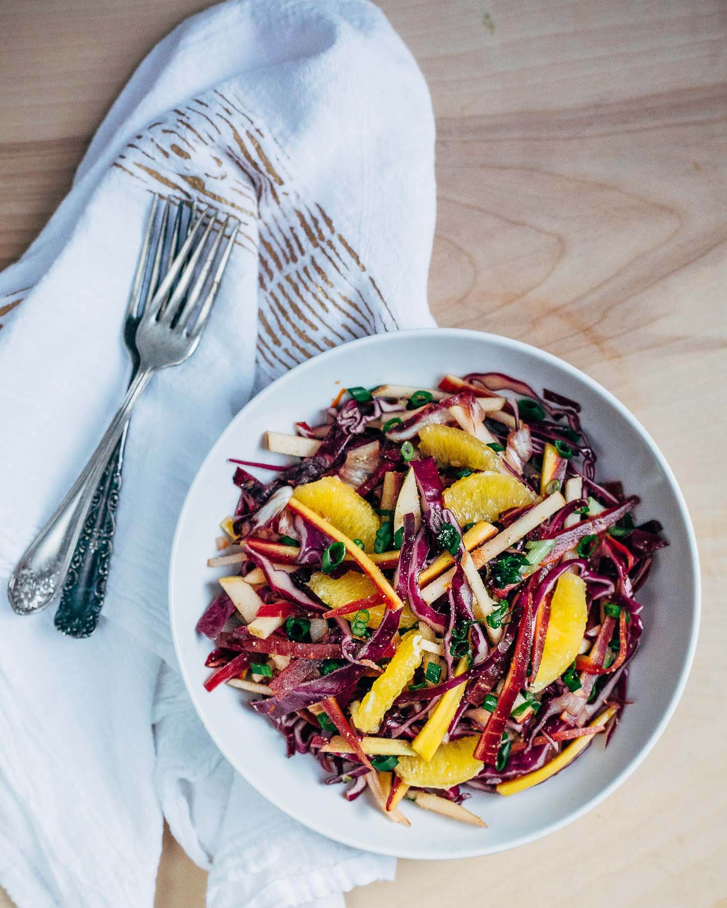 purple slaw with turmeric orange vinaigrette // brooklyn supper