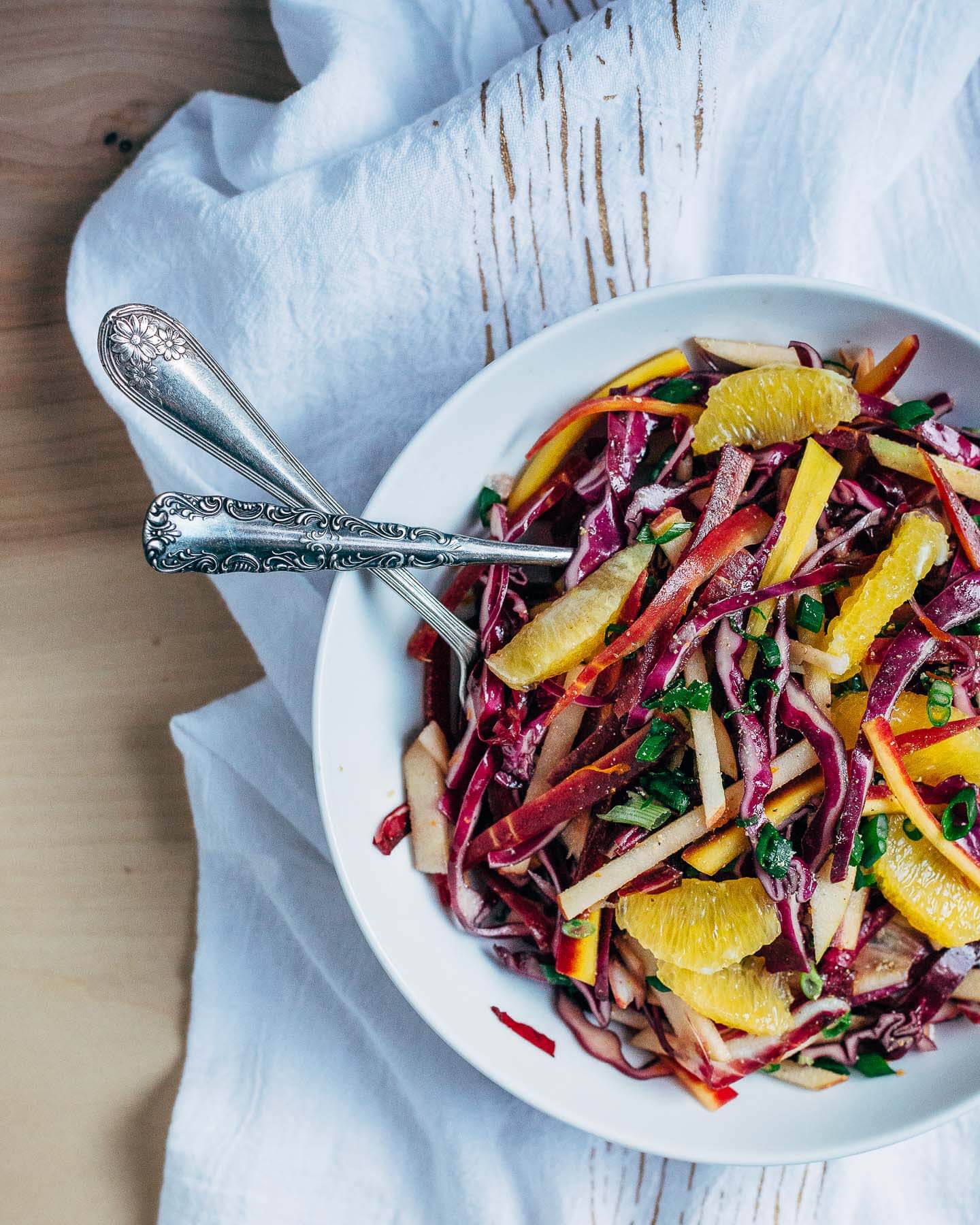 purple slaw with turmeric orange vinaigrette // brooklyn supper