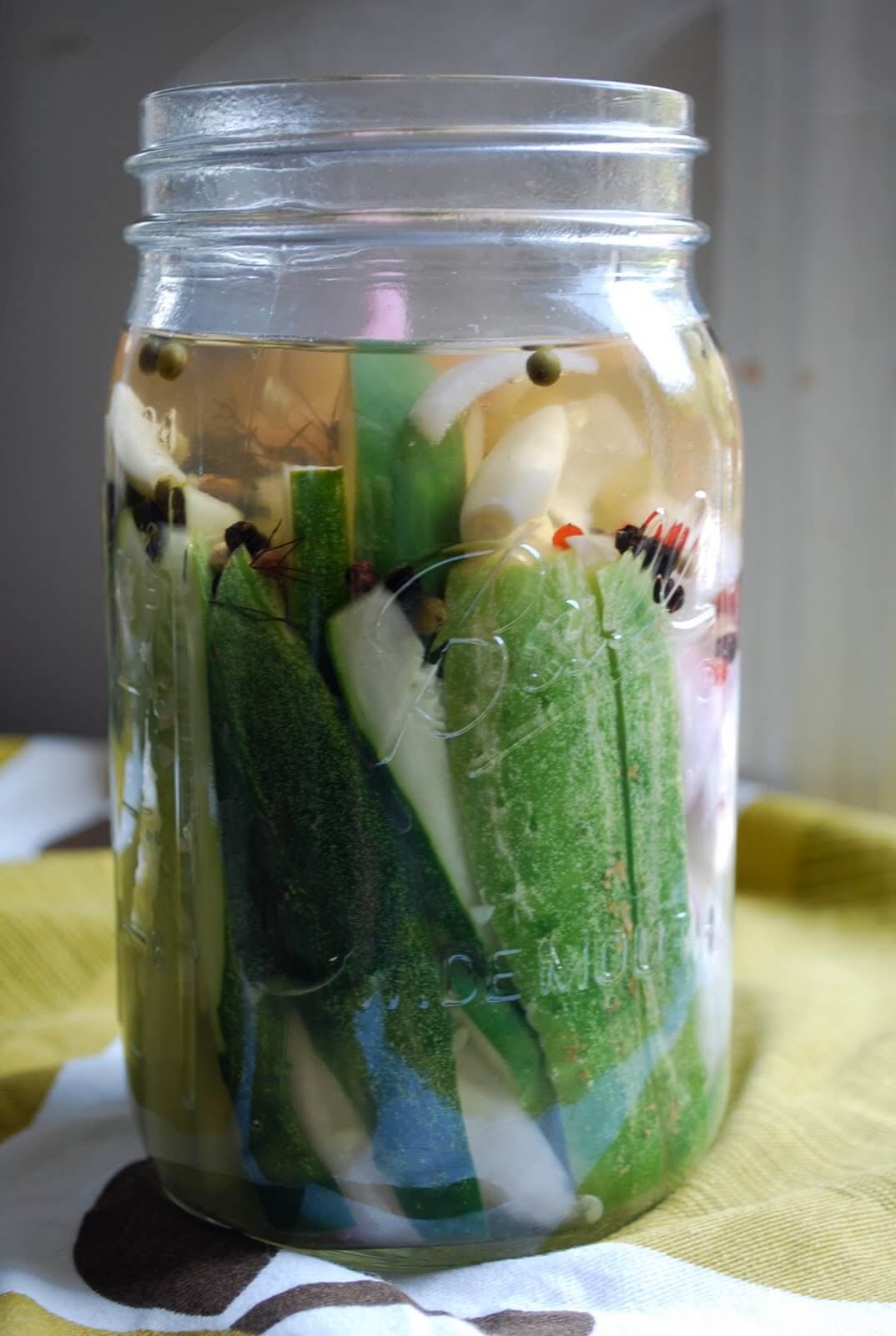How to make quick-pickled cherries and punchy quick-pickled cucumbers.