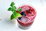 Refreshing blackberry smash cocktails made with ripe summer blackberries, fresh squeezed lime juice and mint leaves.
