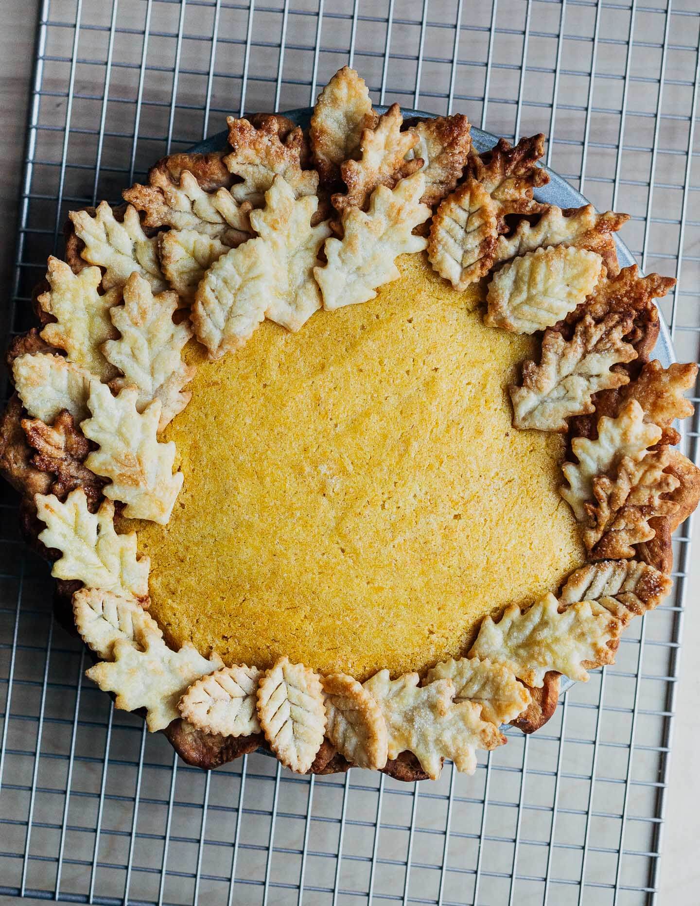 How to Make Leaf Pie Designs  Pie Crust Leaves for Holiday