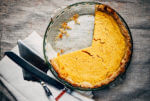 A tangy, bright buttermilk pumpkin pie recipe with hints of ginger and spice.