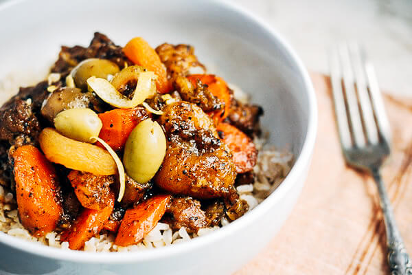 lamb tagine with apricots & olives // brooklyn supper