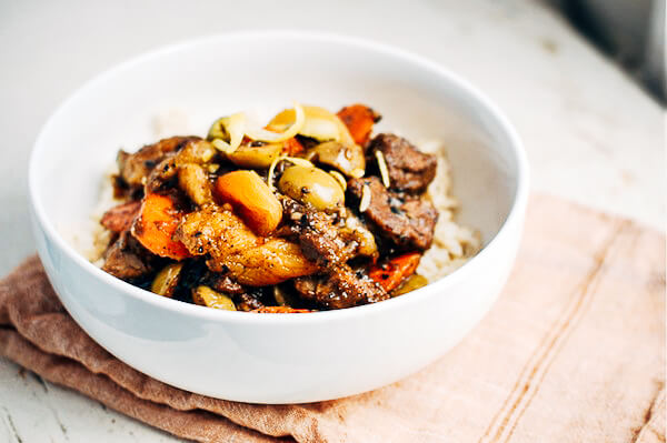 lamb tagine with apricots & olives // brooklyn supper