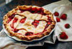 A simple, from-scratch strawberry pie recipe with a buttery lattice-top crust.