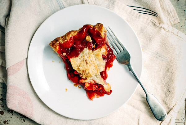 A simple, from-scratch strawberry pie recipe with a buttery lattice-top crust.