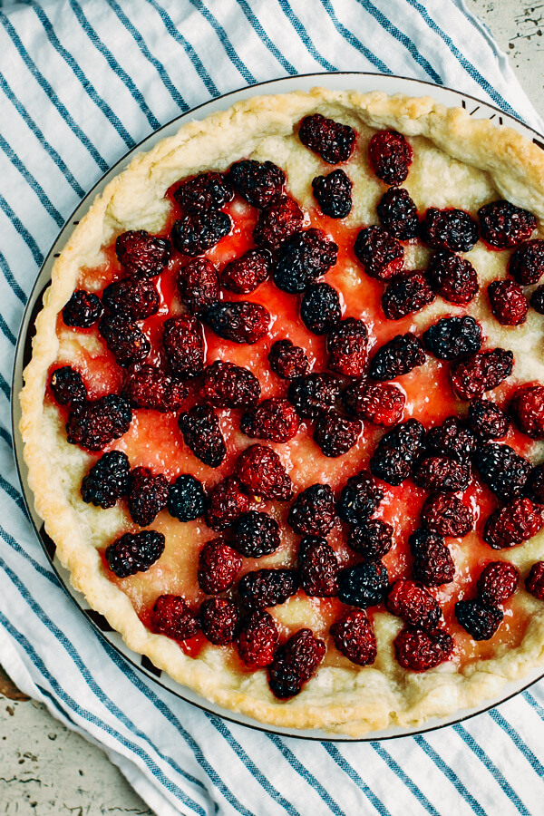 An incredibly easy blackberry tart recipe brimming with all the goodness of fresh fruit simply prepared.