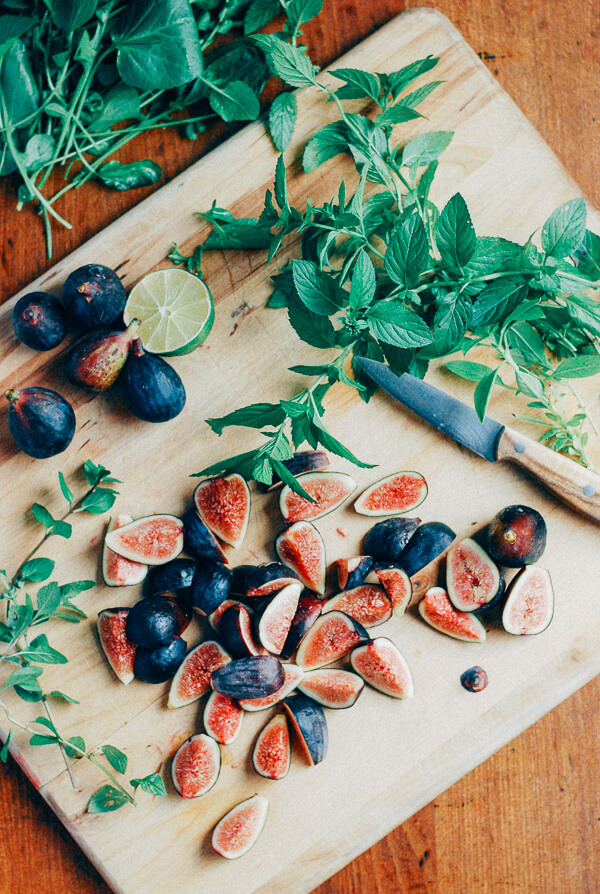 Figs being sliced