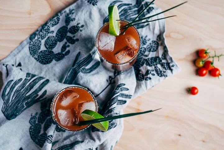 Turn fresh tomatoes into a flavorful Bloody Maria mix, and then mix up a big batch of Bloody Maria cocktails with this simple recipe!