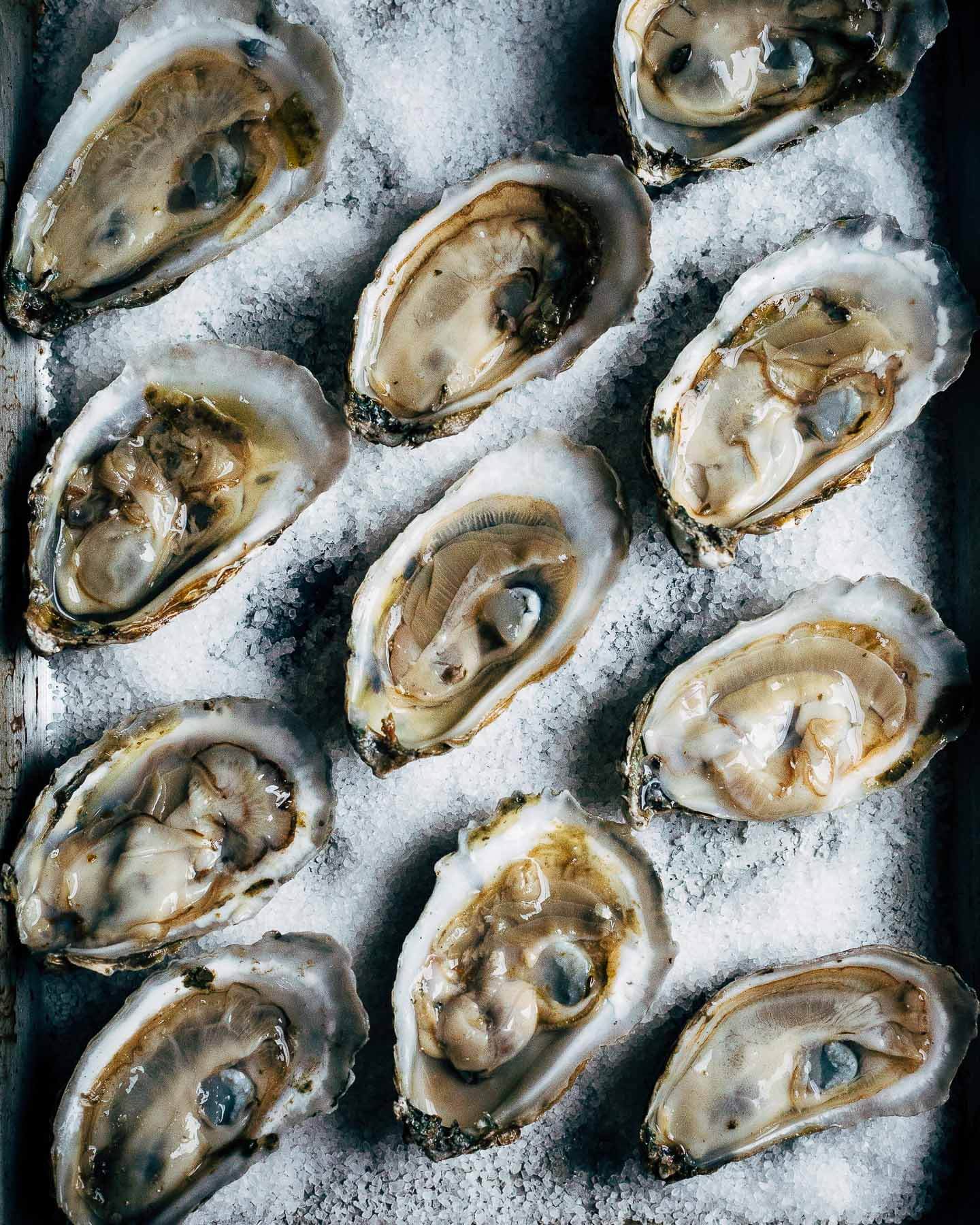 broiled oysters with ramp butter // brooklyn supper