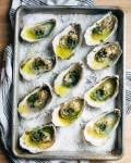 broiled oysters with ramp butter // brooklyn supper