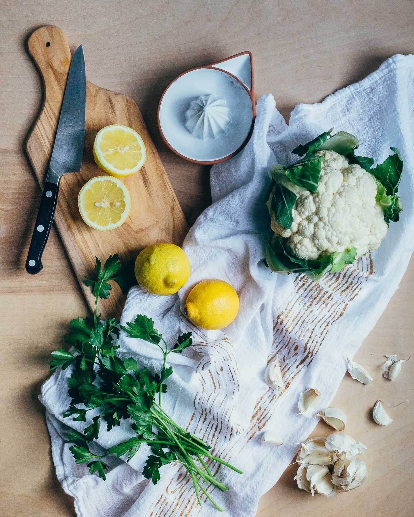 roasted cauliflower and labneh spread // brooklyn supper