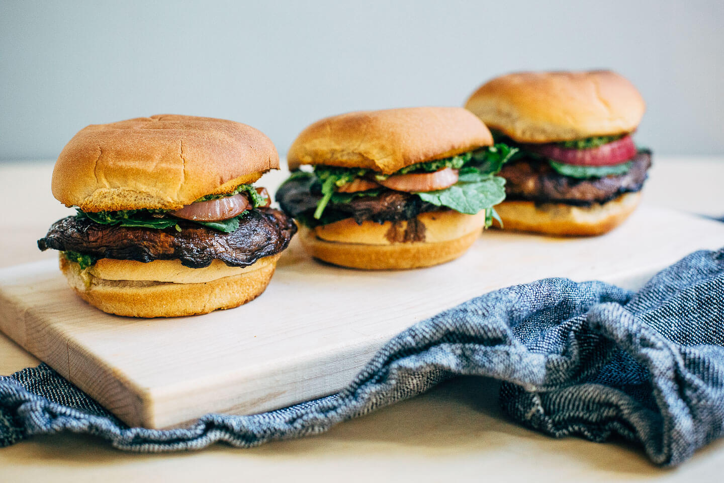 portobello burgers with pepita pesto // brooklyn supper