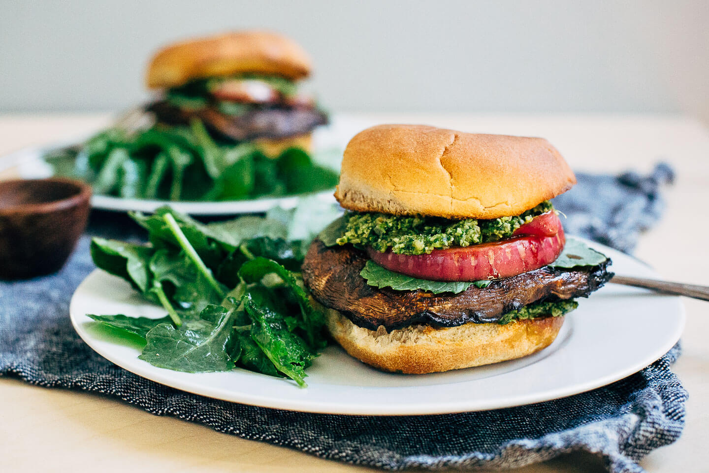 portobello burgers with pepita pesto // brooklyn supper