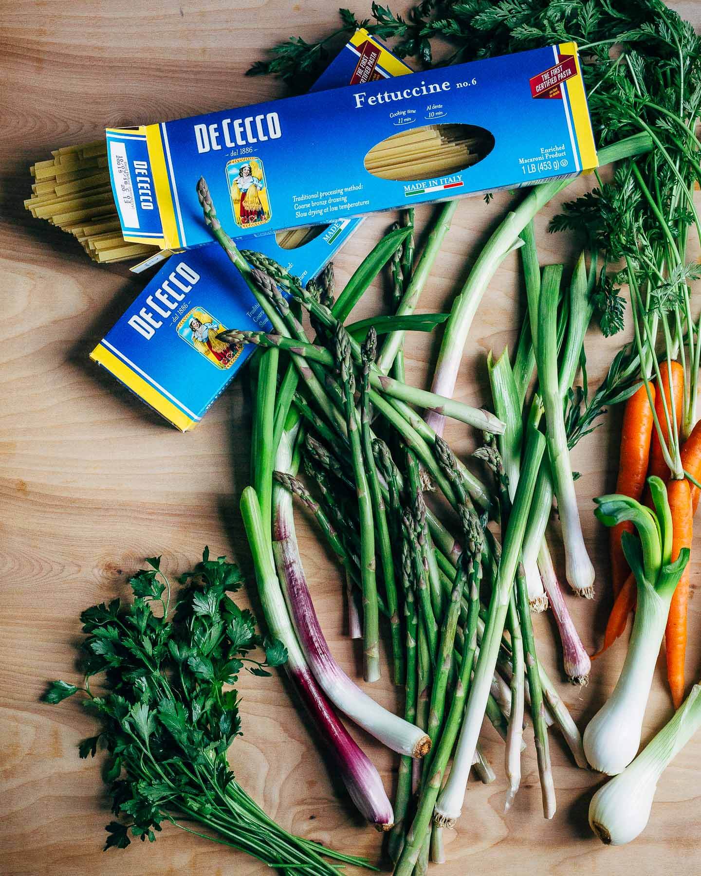 spring fettuccine primavera // brooklyn supper