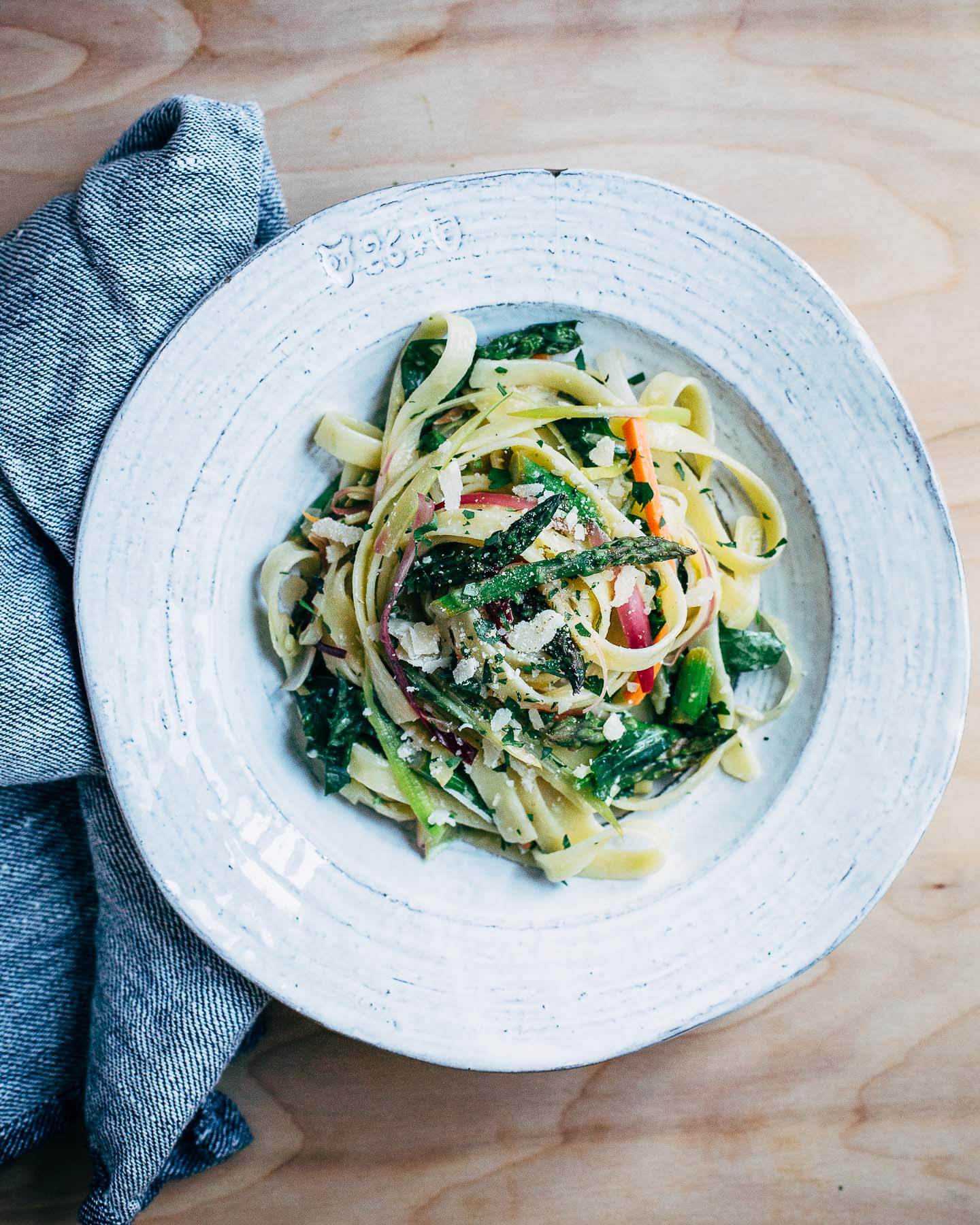 spring fettuccine primavera // brooklyn supper