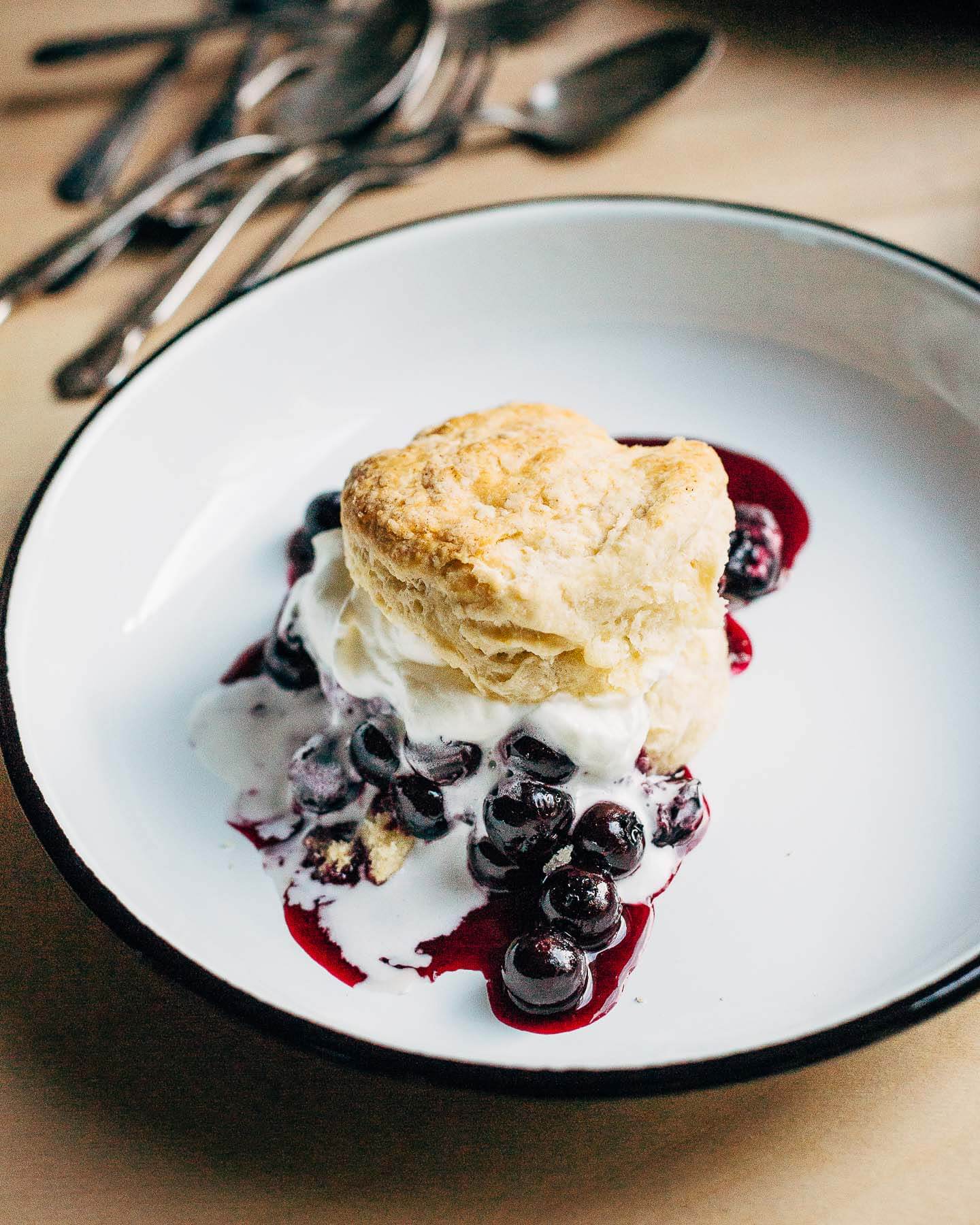blueberry shortcake with sourdough biscuits // brooklyn supper