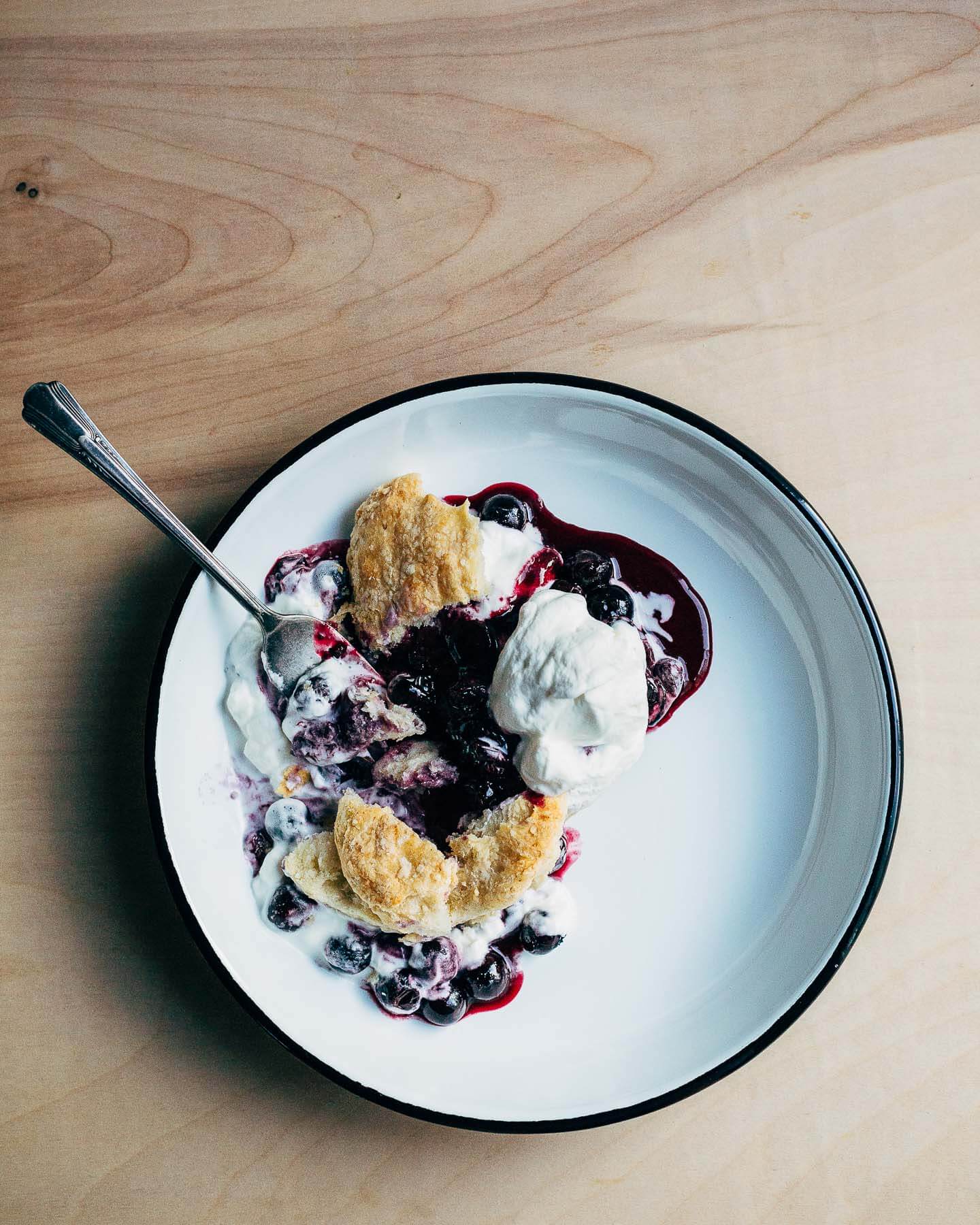 blueberry shortcake with sourdough biscuits // brooklyn supper