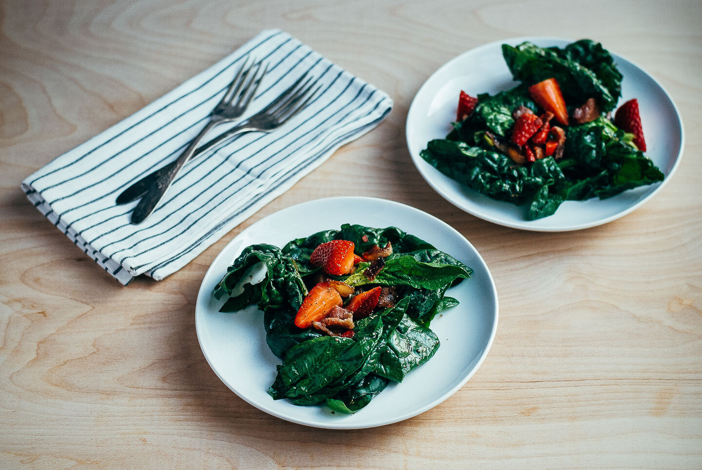 strawberry spinach salad with bacon // brooklyn supper