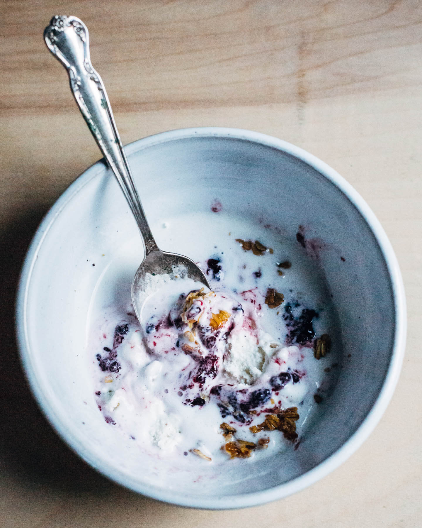 blackberry verbena jam + oat cluster sundaes // brooklyn supper