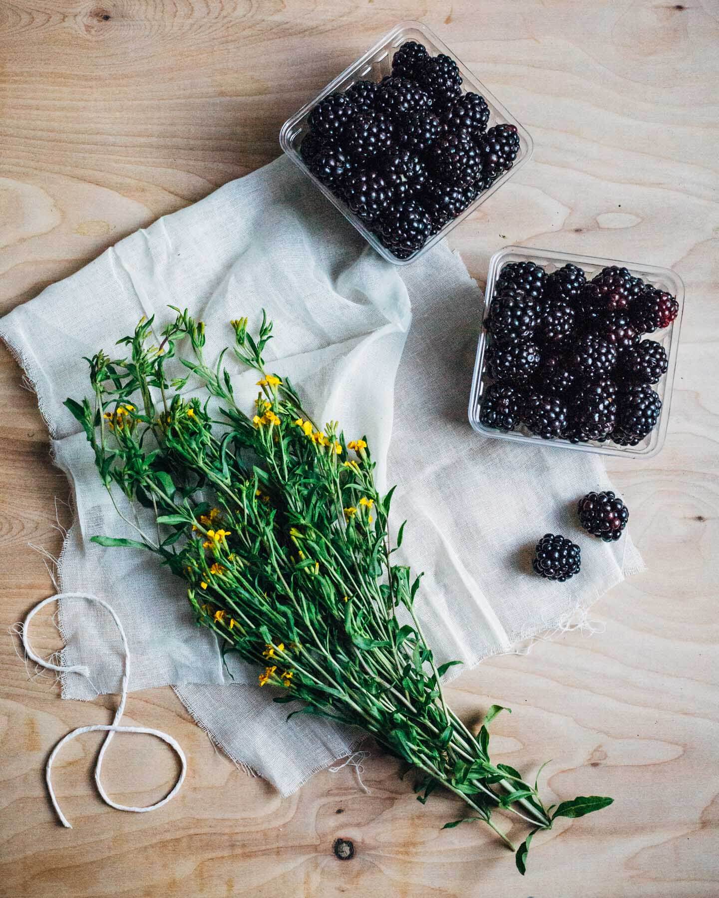 blackberry verbena jam + oat cluster sundaes // brooklyn supper