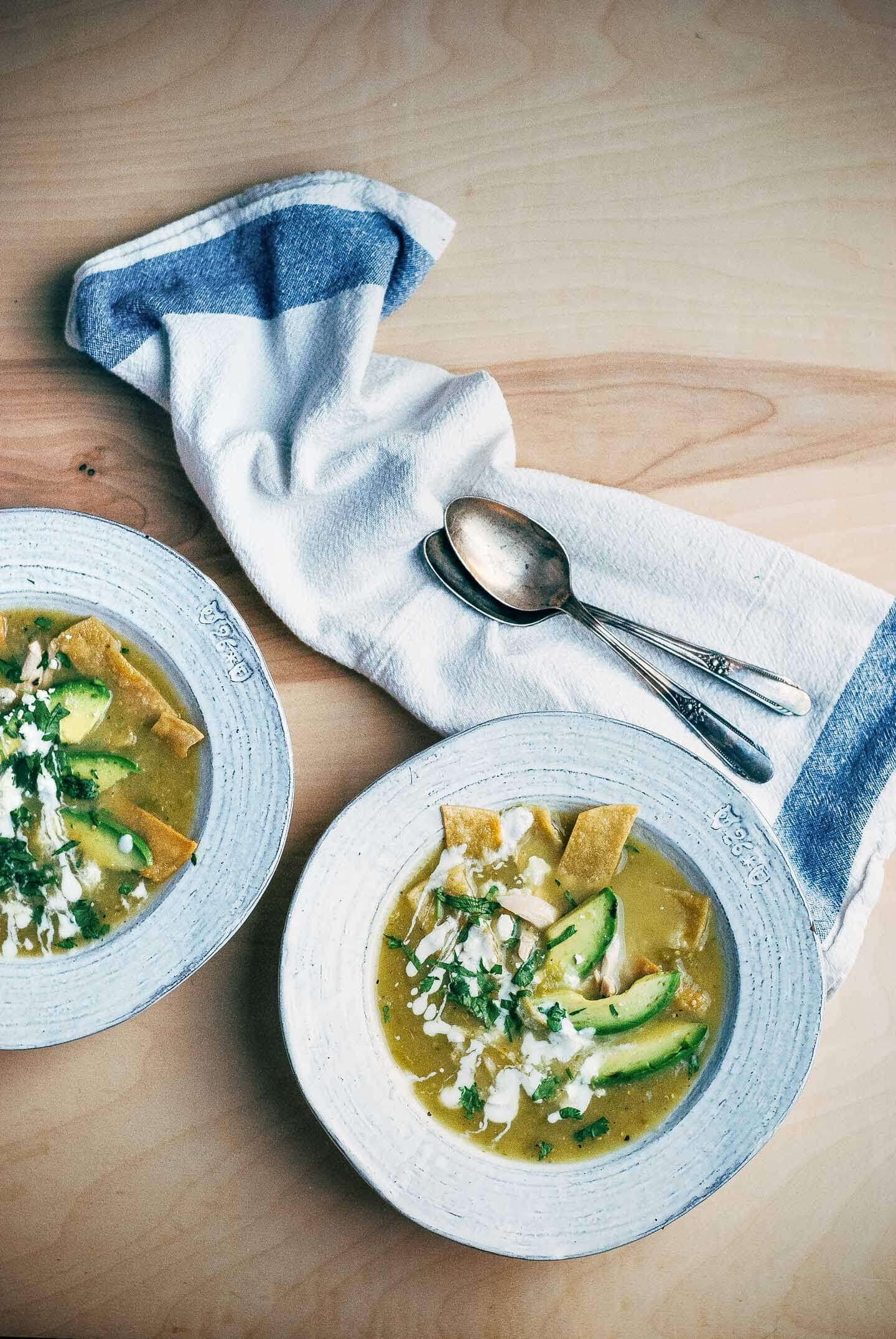 tomatillo tortilla soup // brooklyn supper