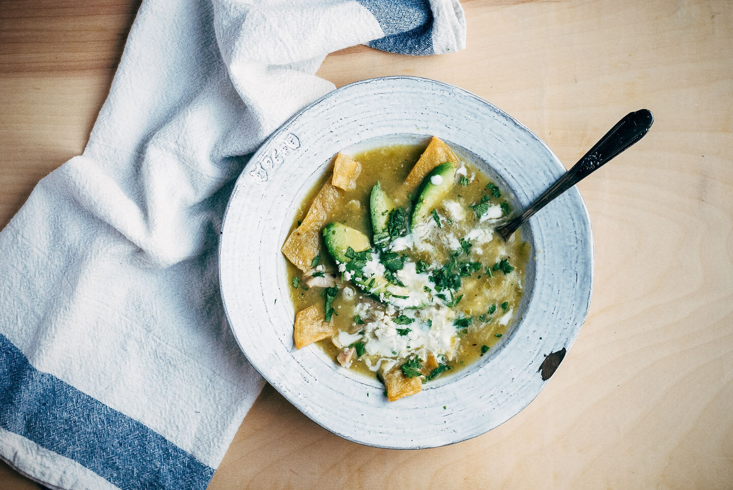 tomatillo tortilla soup // brooklyn supper