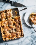 rye crust heirloom apple slab pie with bay leaf // brooklyn supper