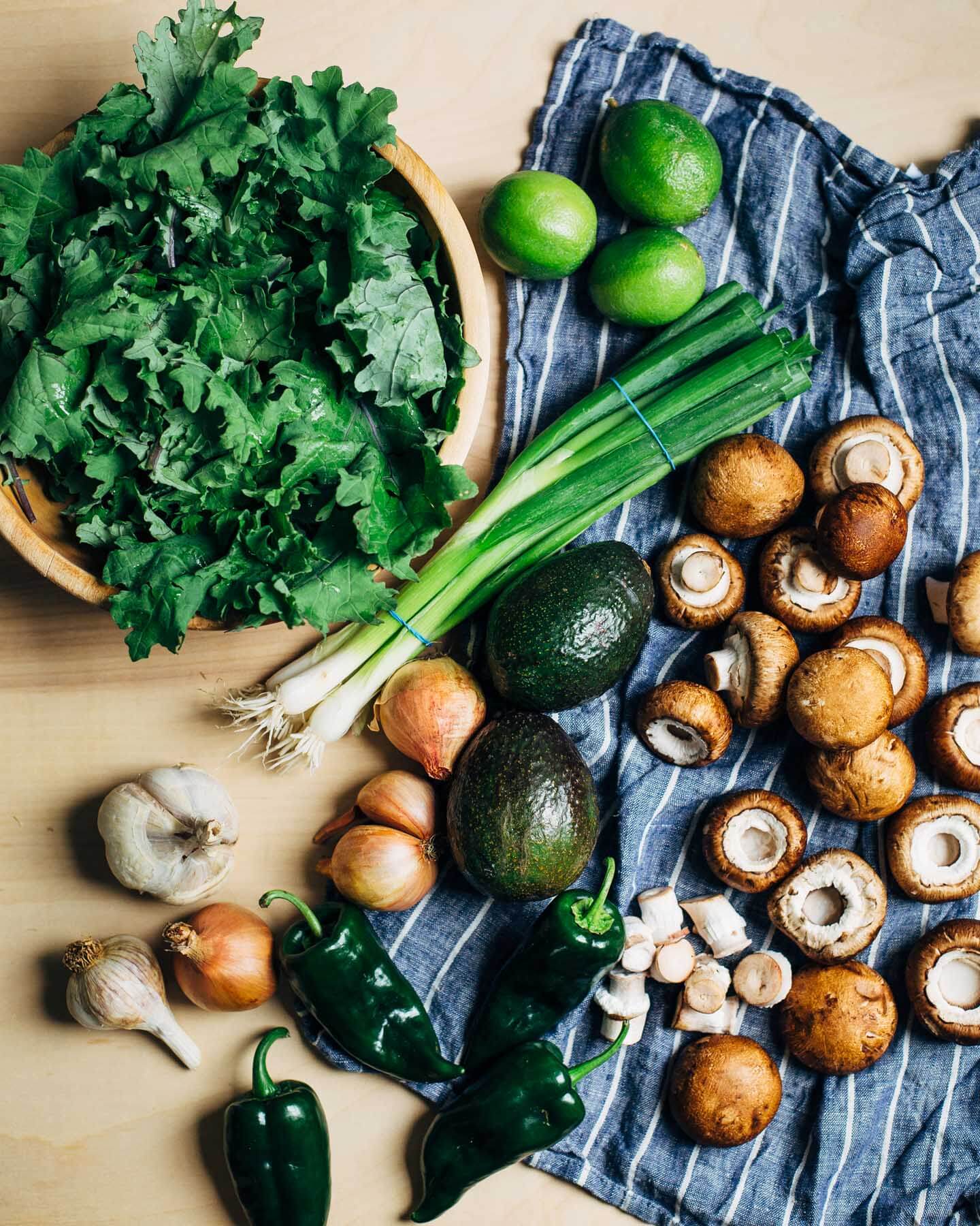 mushroom and kale tacos // brooklyn supper