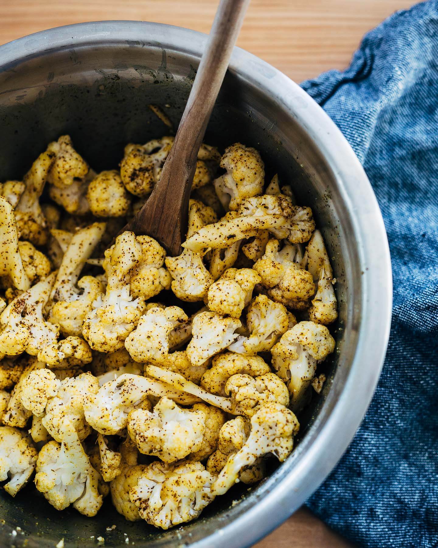 roasted cauliflower with cumin and turmeric // brooklyn supper