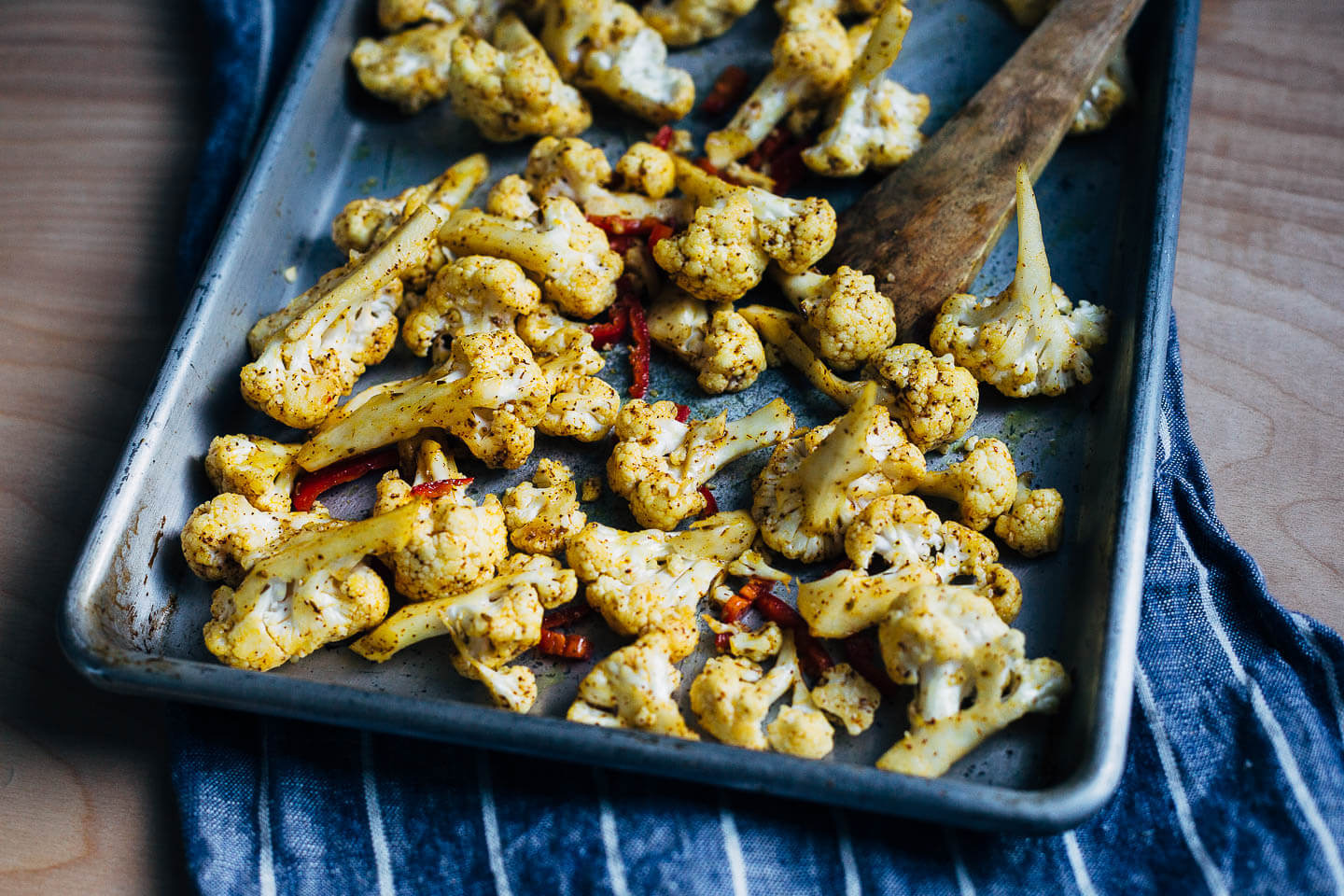 roasted cauliflower with cumin and turmeric // brooklyn supper