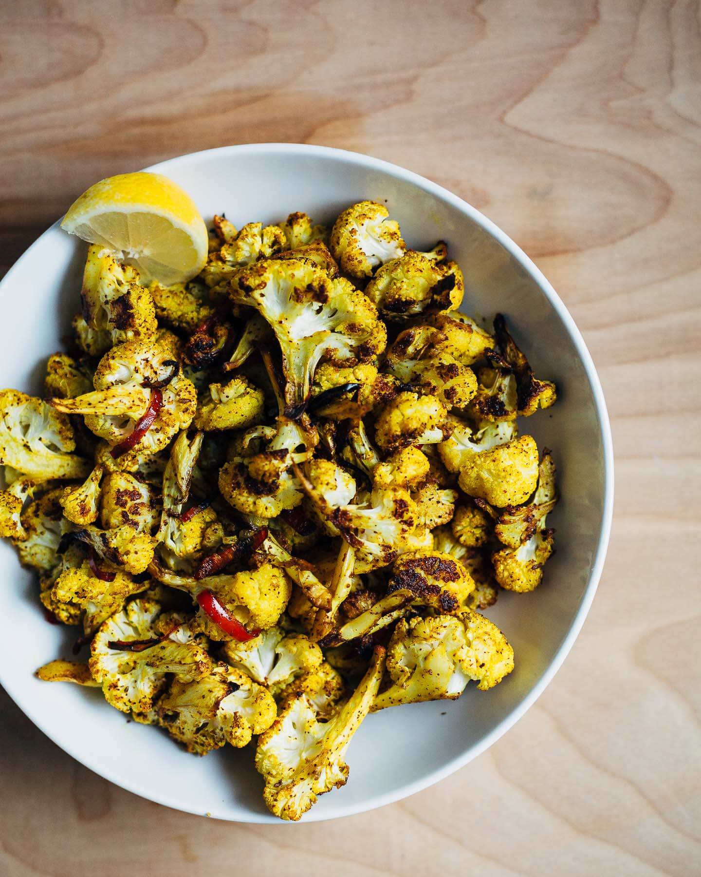 roasted cauliflower with cumin and turmeric // brooklyn supper