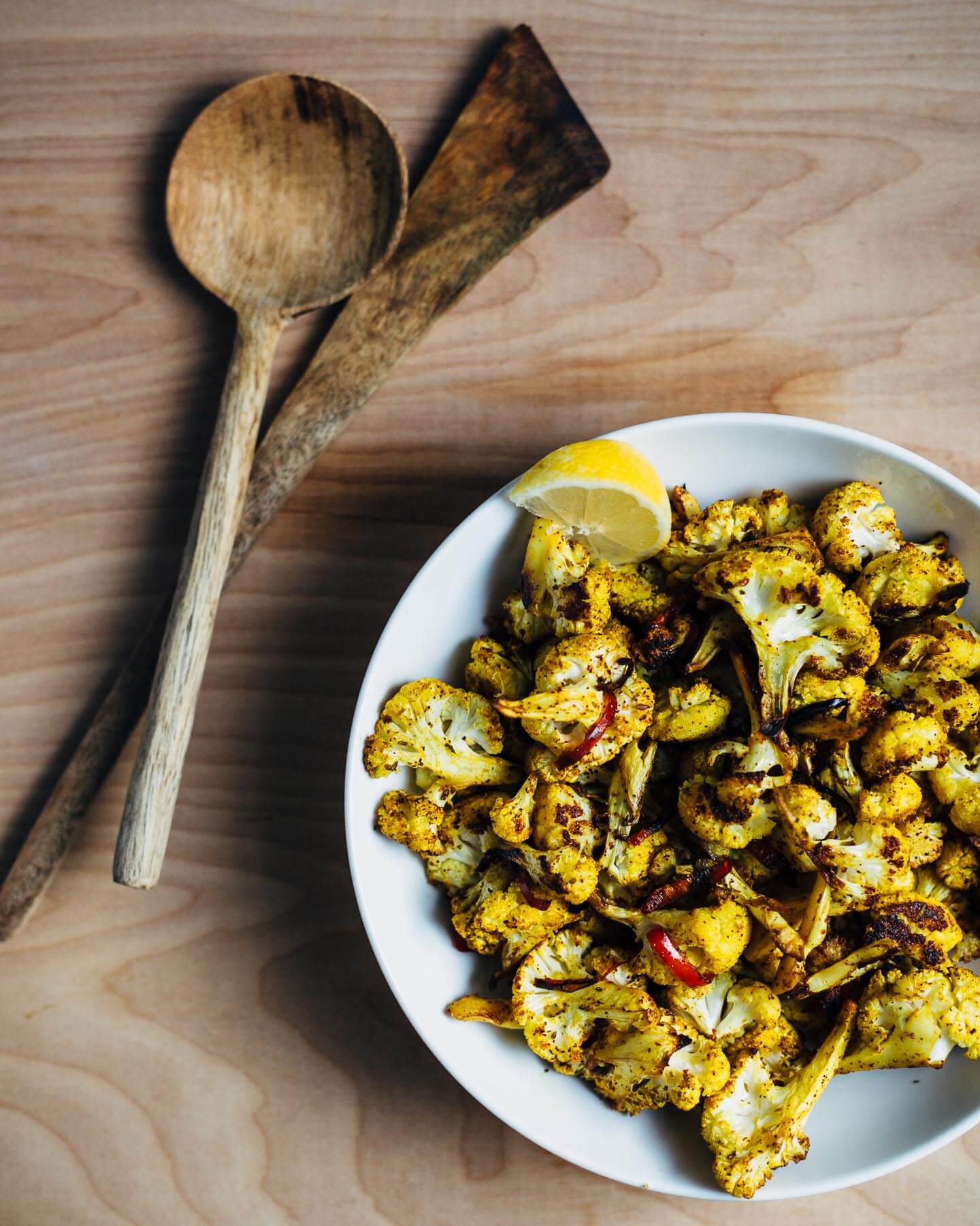 roasted cauliflower with cumin and turmeric // brooklyn supper