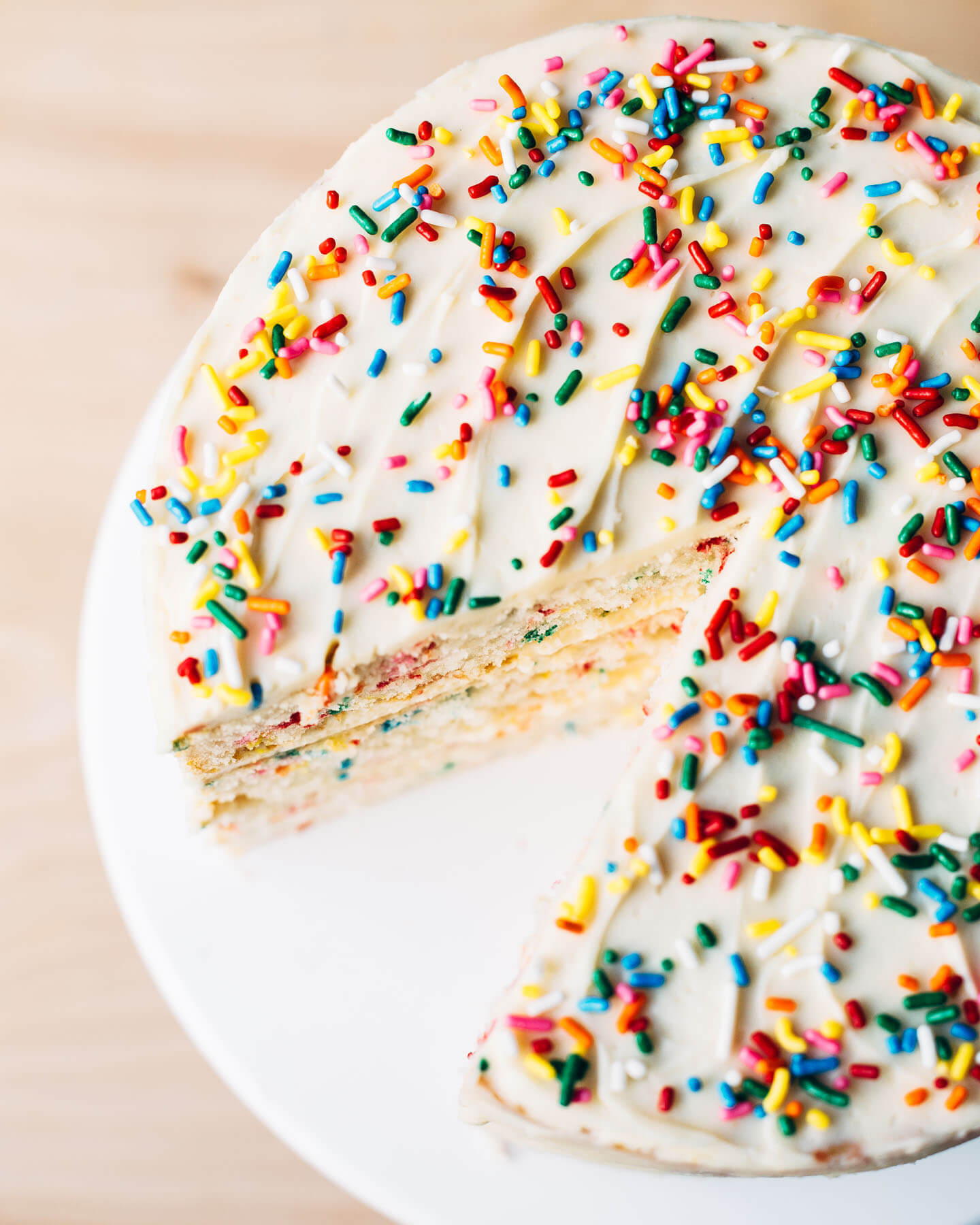 Yellow Birthday Cake With Rainbow Sprinkles Recipe | POPSUGAR Food