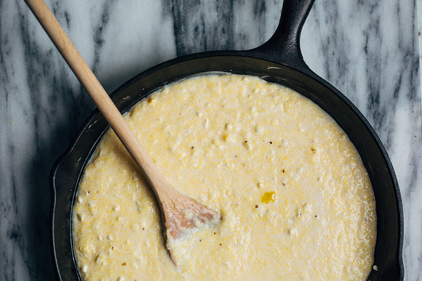 baked grits with sweet corn and fall fruit // brooklyn supper